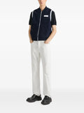 Givenchy sleeveless fleece jacket with gros grain detail