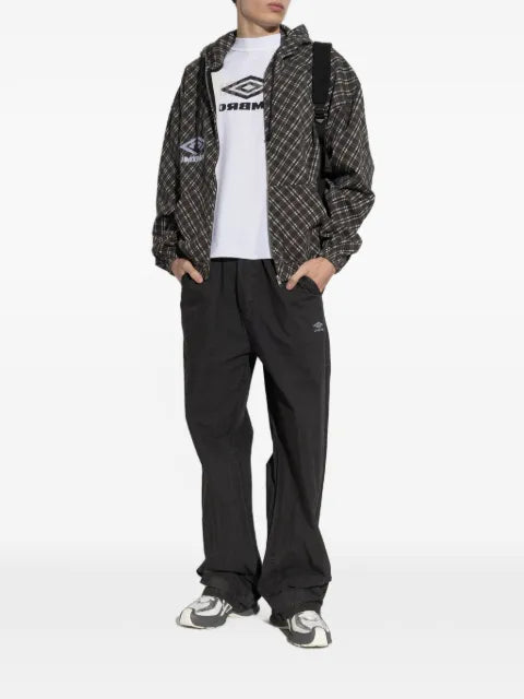 UMBRO plaid zip-up hoodie